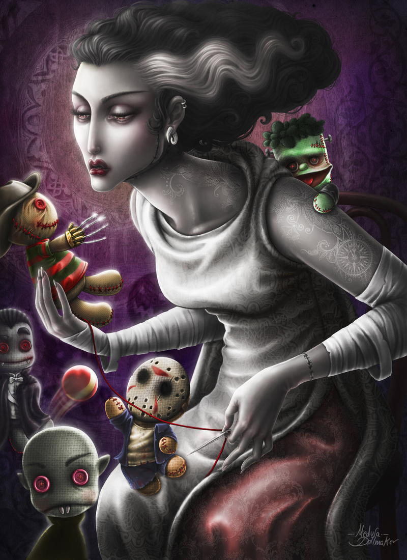 Illustration for article titled The Bride of Frankenstein is ready for her honeymoon after 75 years